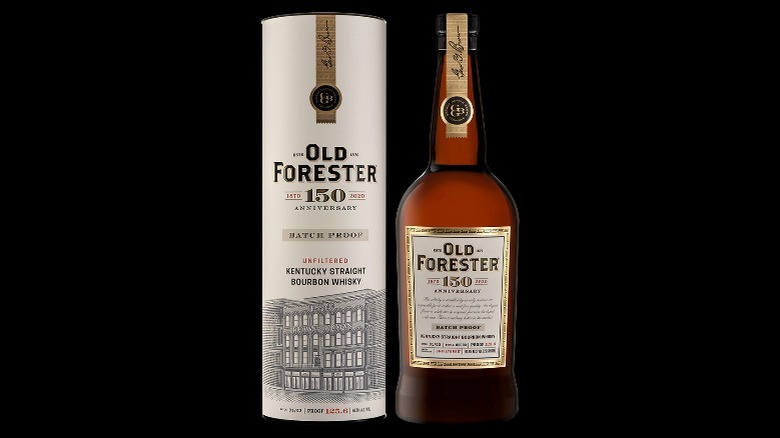 Old Forester tube and bottle