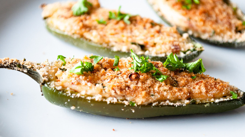 cheesy jalapeños with breadcrumbs