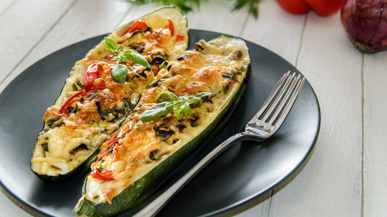 Stuffed zucchini