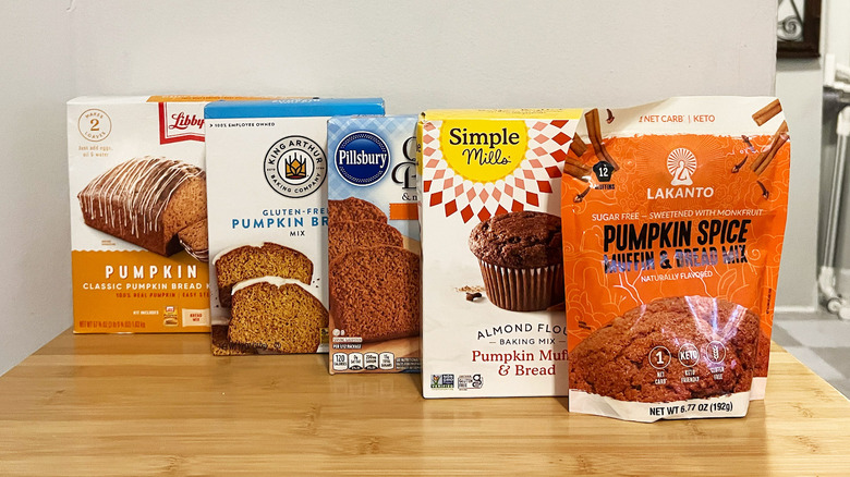 pumpkin bread mix boxes