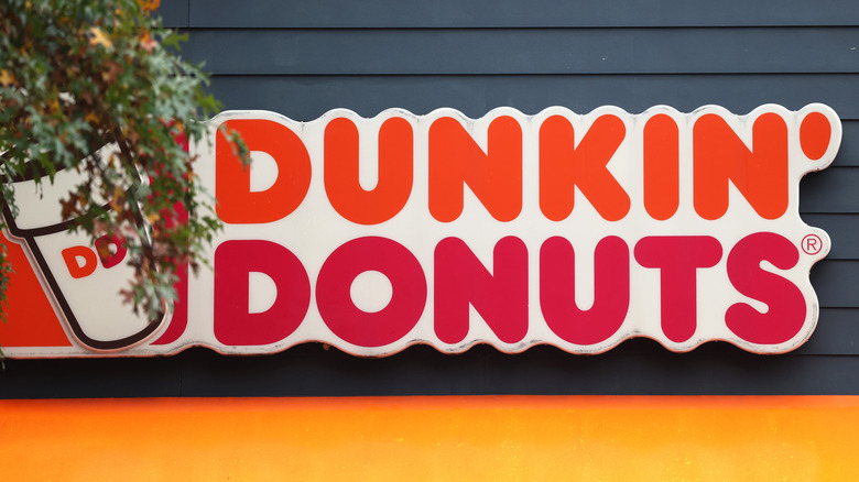 Dunkin' sign