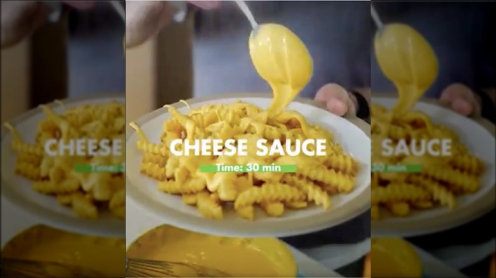 Shake Shack Culinary Director making cheese sauce