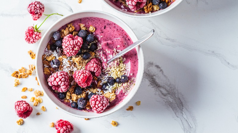 A smoothie bowl