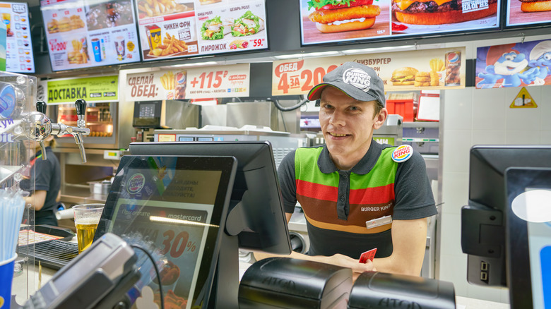 Worker at Burger King