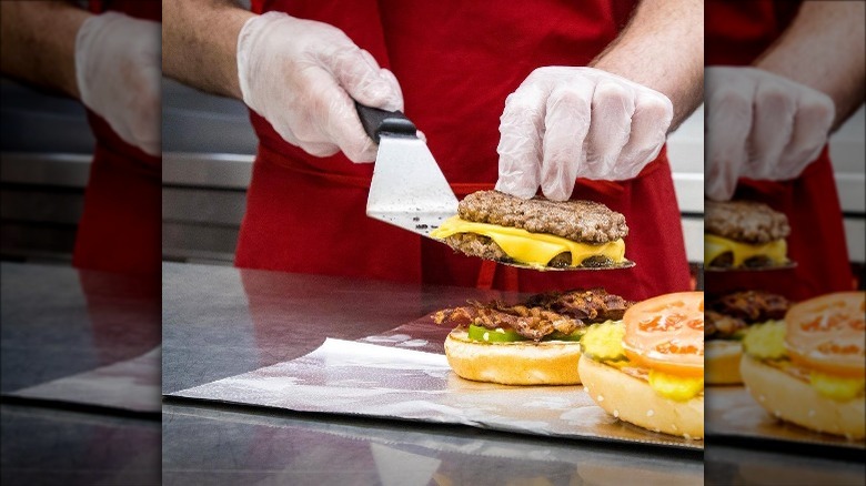 building a burger