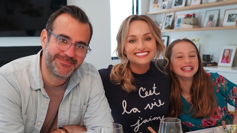 giada de laurentiis eating dinner with family