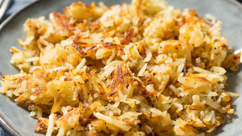 Plate of hashbrowns