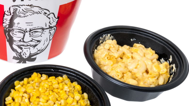 KFC sides with mac and cheese