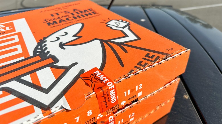 Little Caesars pizza boxes