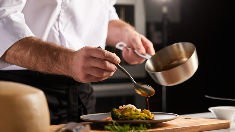 Cook in kitchen