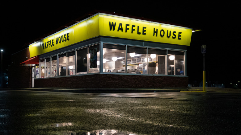 Waffle House at night