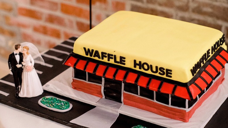 Waffle House wedding cake