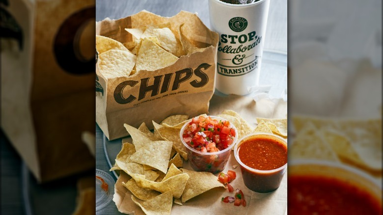 Chipotle chips and salsa