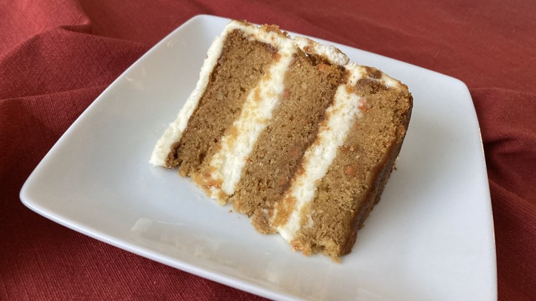 three-layer carrot cake