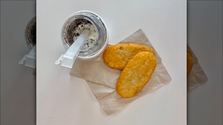 Hash browns and McFlurry