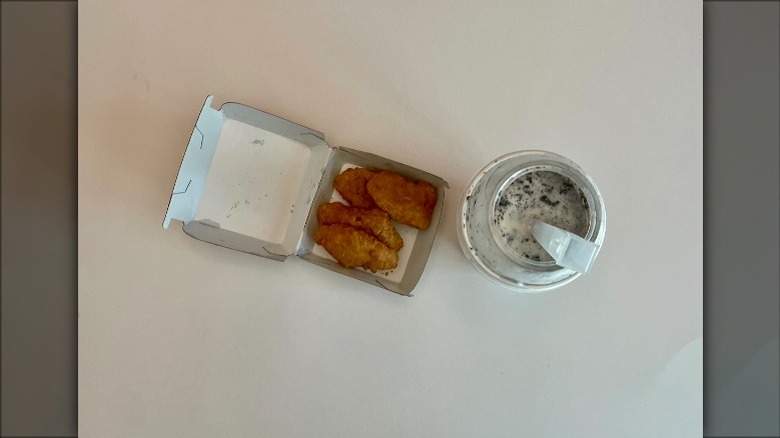 Nuggets with ice cream