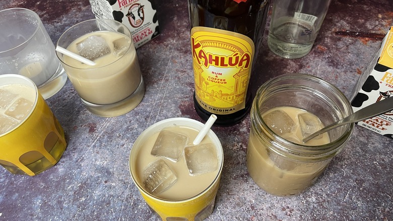 Testing the White Russian cocktails