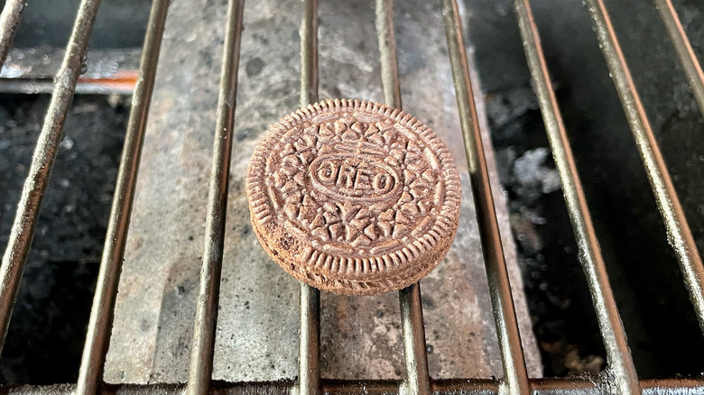 Oreo on a gas grill