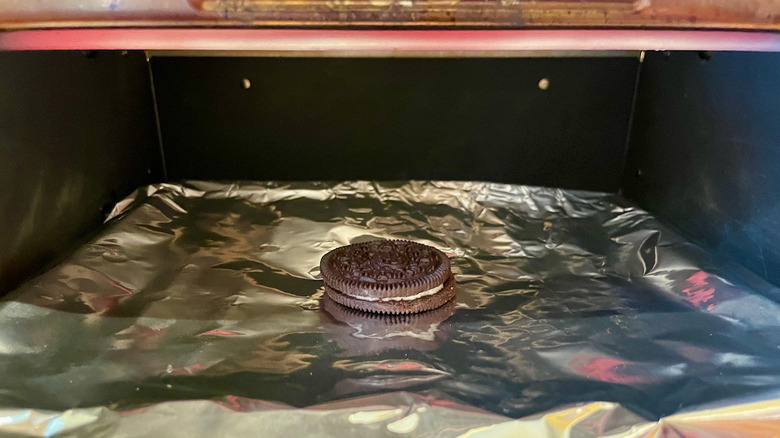 Oreo in toaster oven