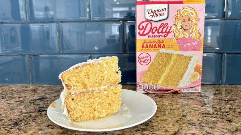 yellow banana cake