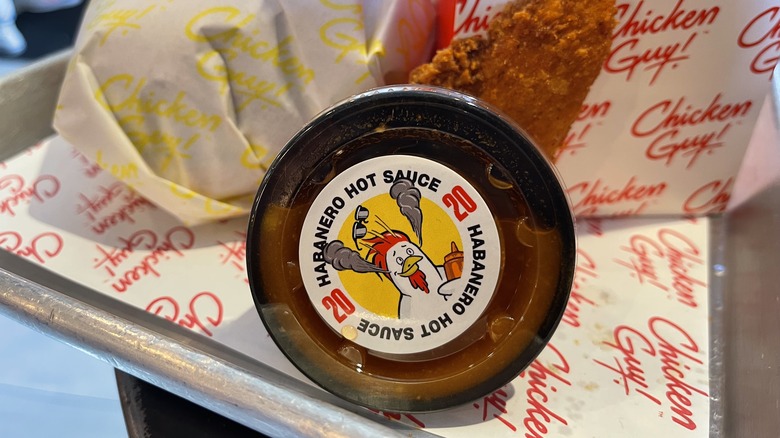 disney springs chicken guy fieri habanero hot sauce