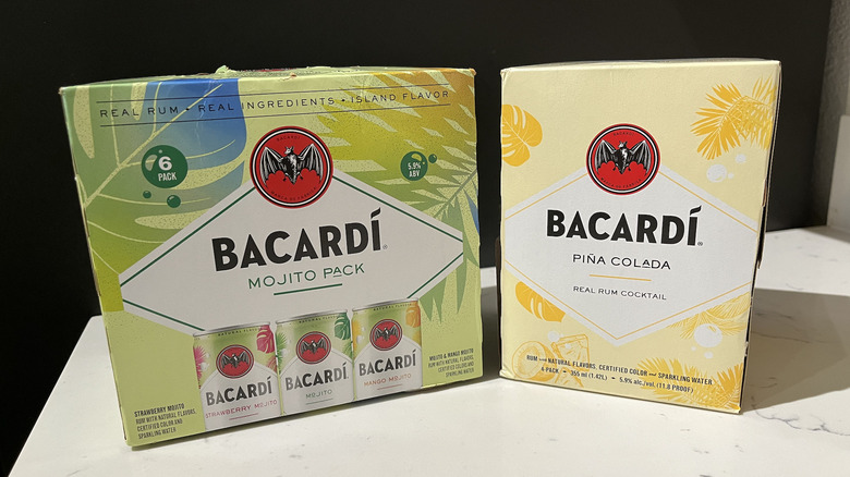 Bacardi's new rum flavored cocktail boxes