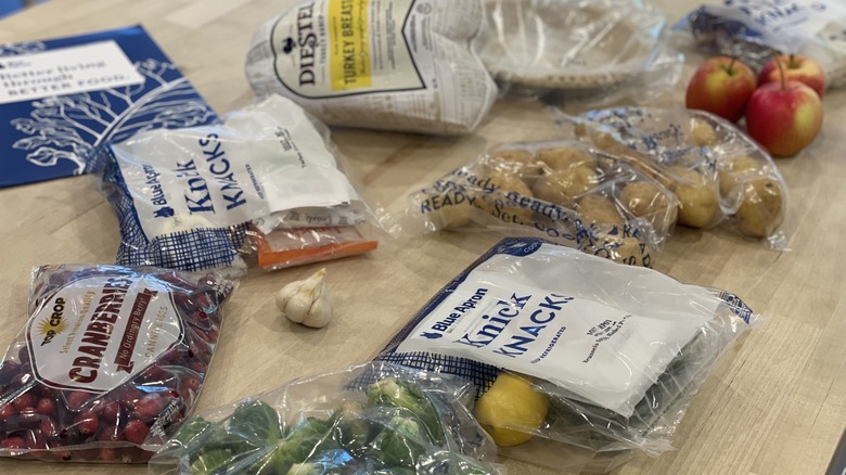 ingredients out on a wooden counter