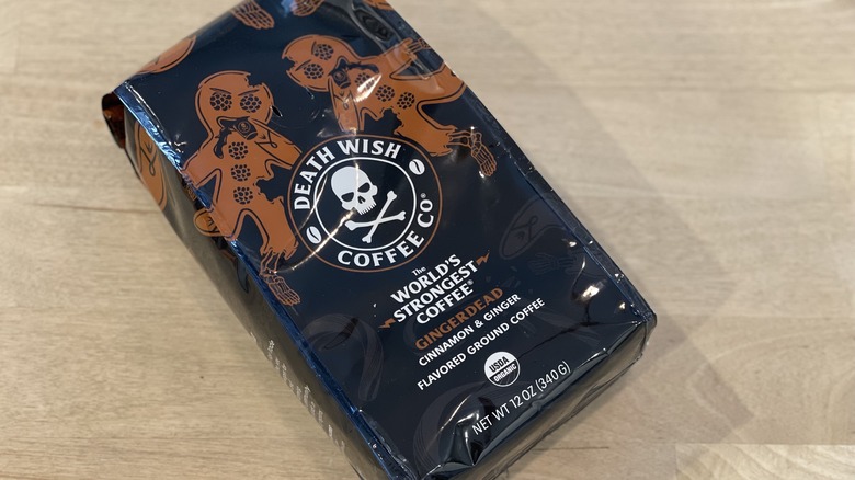 a bag of coffee