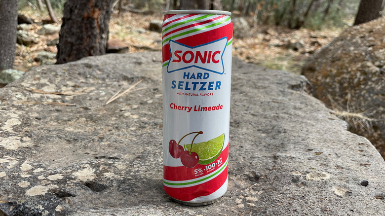 cherry limeade seltzer can