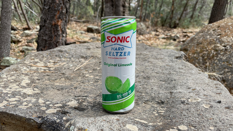 dented limeade can