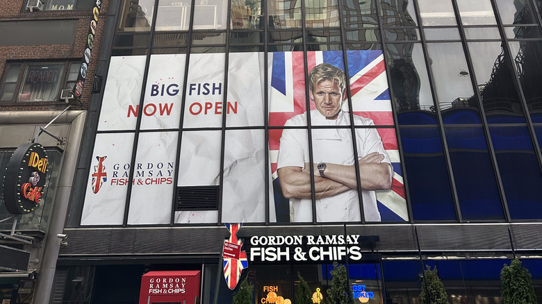 Gordon Ramsay fish and chips storefront