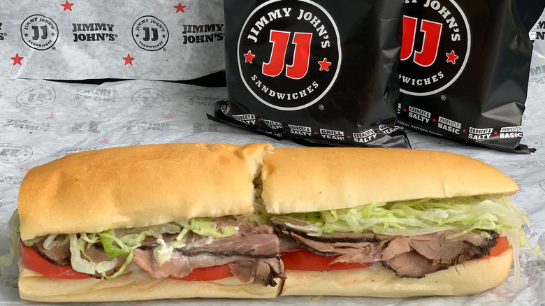 Jimmy John's Beefy Black & Bleu Sandwich