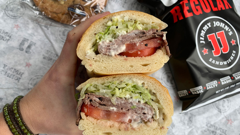 Jimmy John's Beefy Black & Bleu Sandwich meal