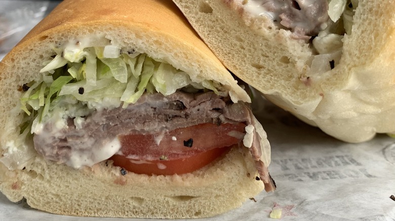 Jimmy John's Beefy Black & Bleu Sandwich