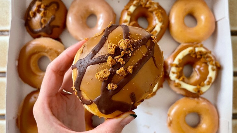 Cookie Butter Kreme Filled Doughnut