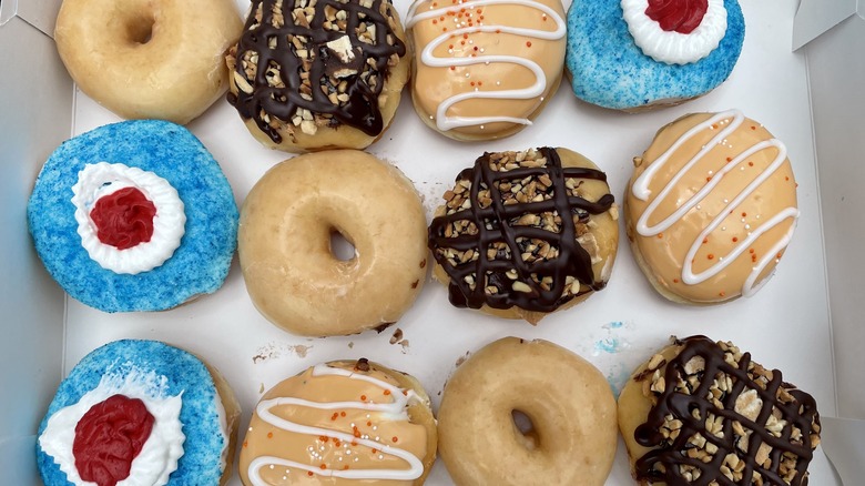 Krispy Kreme doughnut in box