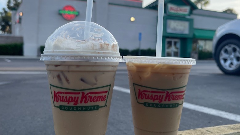 Pumpkin Spice Coffee Drinks side-by-side