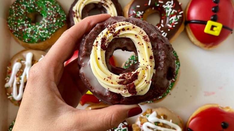 red velvet cake doughnut