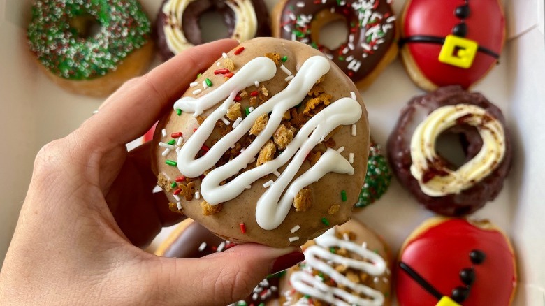 Gingerbread Cookie Crumb Doughnut