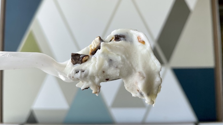 mcflurry ice cream on spoon