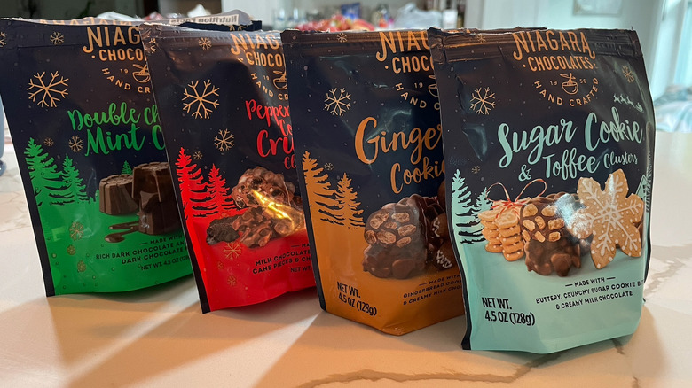 Niagara Chocolate holiday flavors bags