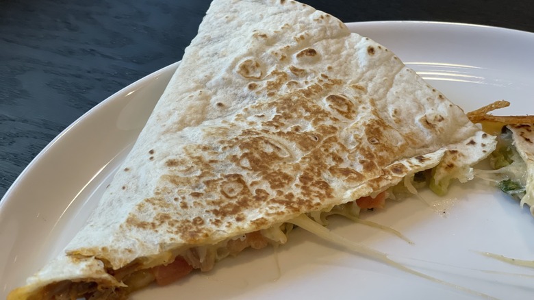 a quesadilla slice