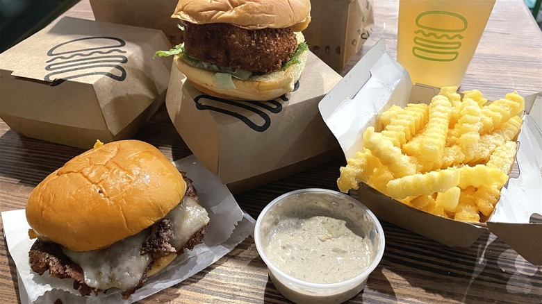 white truffle menu at Shake Shack