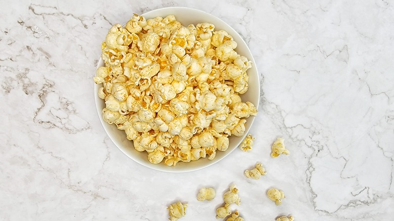 bowl of cool ranch popcorn