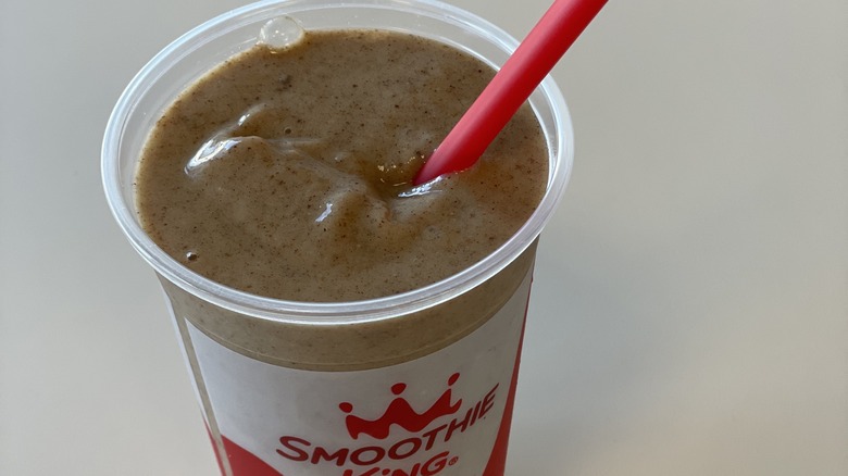 a close up of a smoothie