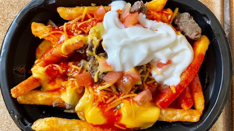 Taco Bell's New Loaded TRUFF Nacho Fries top view