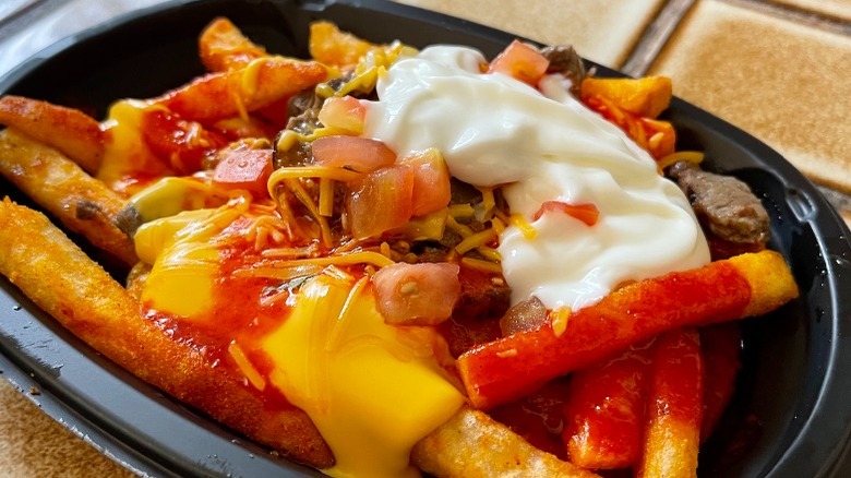 Taco Bell's New Loaded TRUFF Nacho Fries closeup