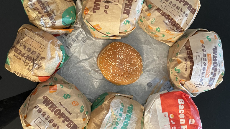 burger king burgers and sandwiches