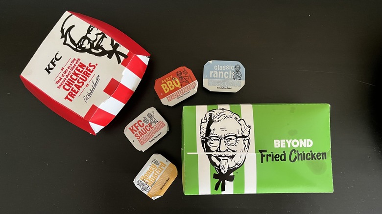 popcorn chicken and beyond chicken boxes