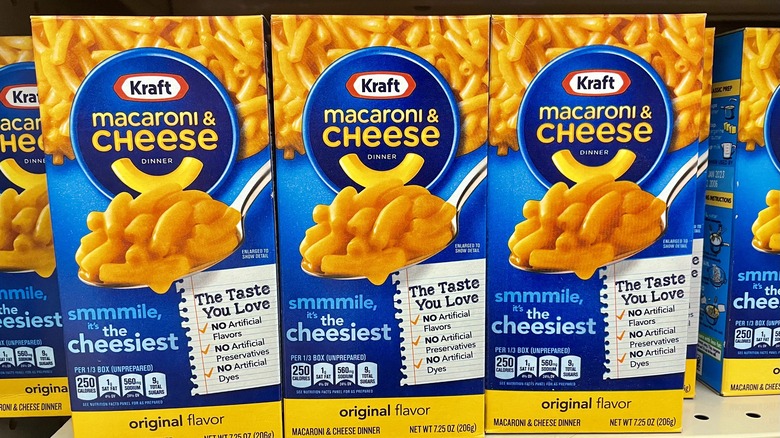 Boxes of Kraft Macaroni & Cheese